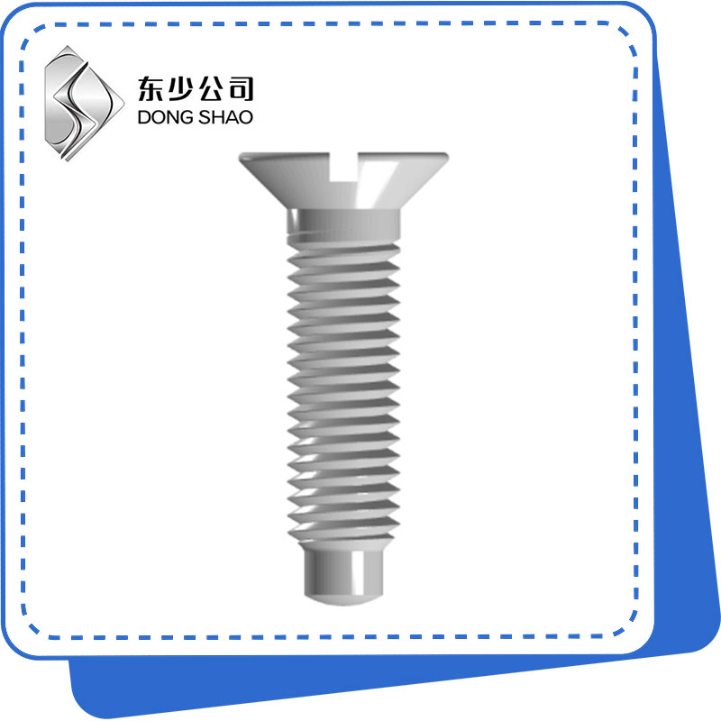 مڪمل ڪتا پوائنٽ سان Slotted Countersunk هيڊ اسڪرو